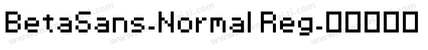 BetaSans-Normal Reg字体转换